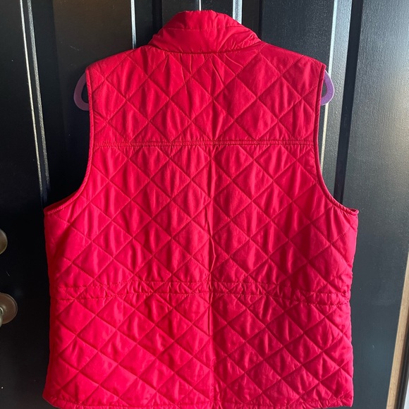 Kim Rogers Red Curvy Puffer Vest, Size 1X – Plus Size Winter Outerwear - Picture 7 of 10